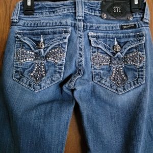 Miss Me bootcut jeans JP5046, size 25, cross pocket